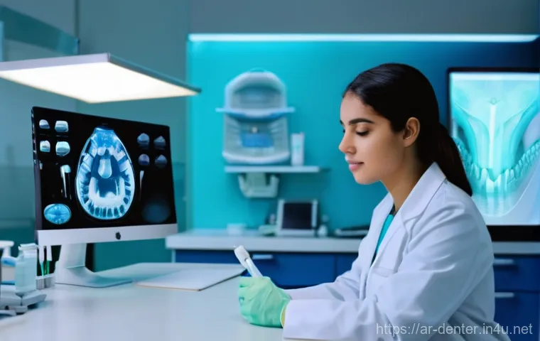 치과위생사 합격 후기 인터뷰 - **Prompt:** A focused and dedicated young female dental health student, appearing to be from the Mid...