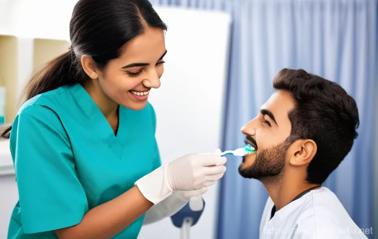 치과위생사 합격 후기 인터뷰 - **Prompt:** A focused and dedicated young female dental health student, appearing to be from the Mid...