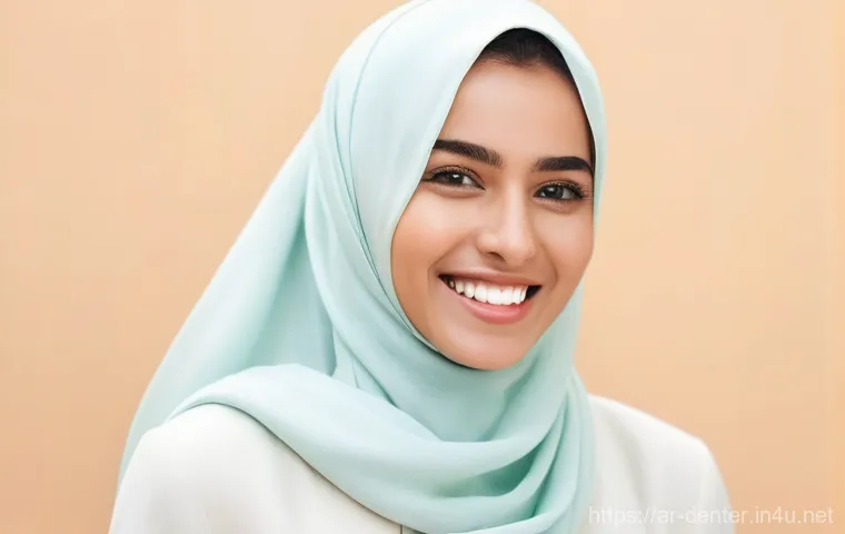 치과위생사 치아 교정 보조 경험담 - **Prompt 1: From Shy to Confident Smile**
    A split image showcasing a young Arab woman's journey ...
