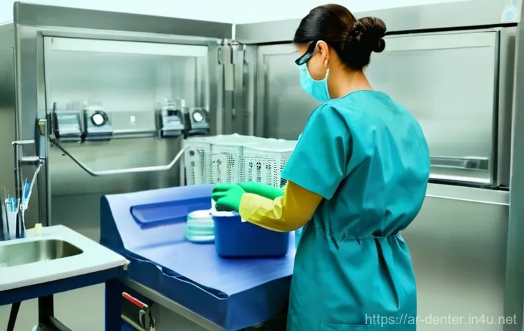 치과위생사 보조 진료 노하우 - **Prompt 2: Skilled Dental Assistant Preparing a Treatment Room with Advanced Tools**
    "A highly ...