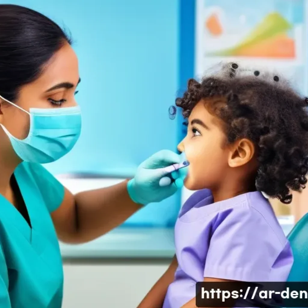 치과위생사 학과 선택 가이드 - A professional dental hygienist in a modern clinic setting wearing clean, professional scrubs and a ...