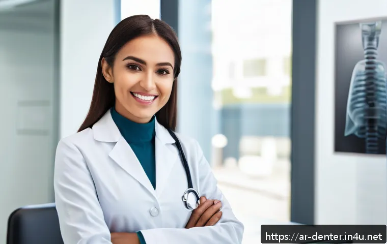 치과위생사 연봉 협상 팁 - A professional dental health specialist in a modern dental clinic setting, wearing a neat white lab ...