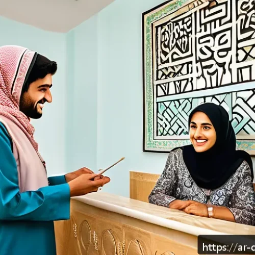 치과위생사 근무 중 배운 교훈 - A detailed and culturally authentic dental clinic scene in a modern Middle Eastern setting, featurin...